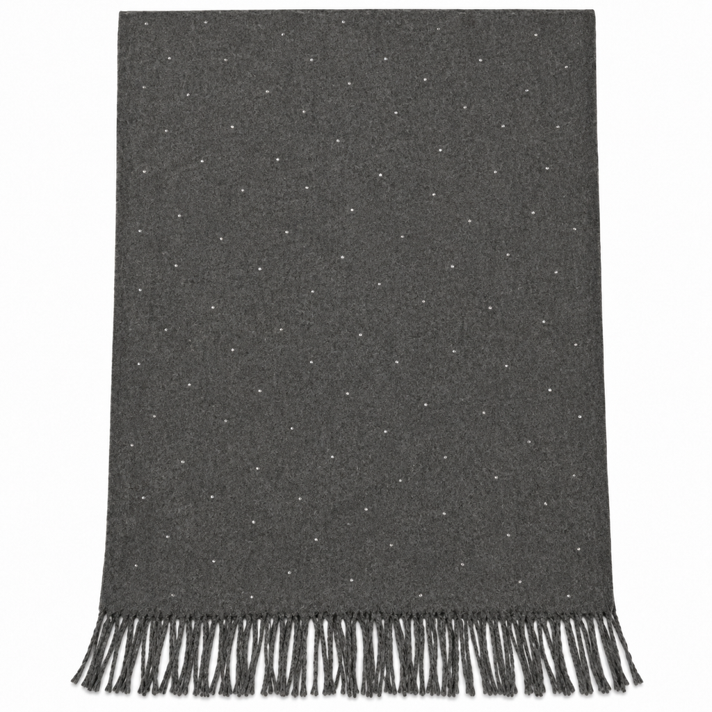 Sciarpa Donna con Punti Luce e Frange