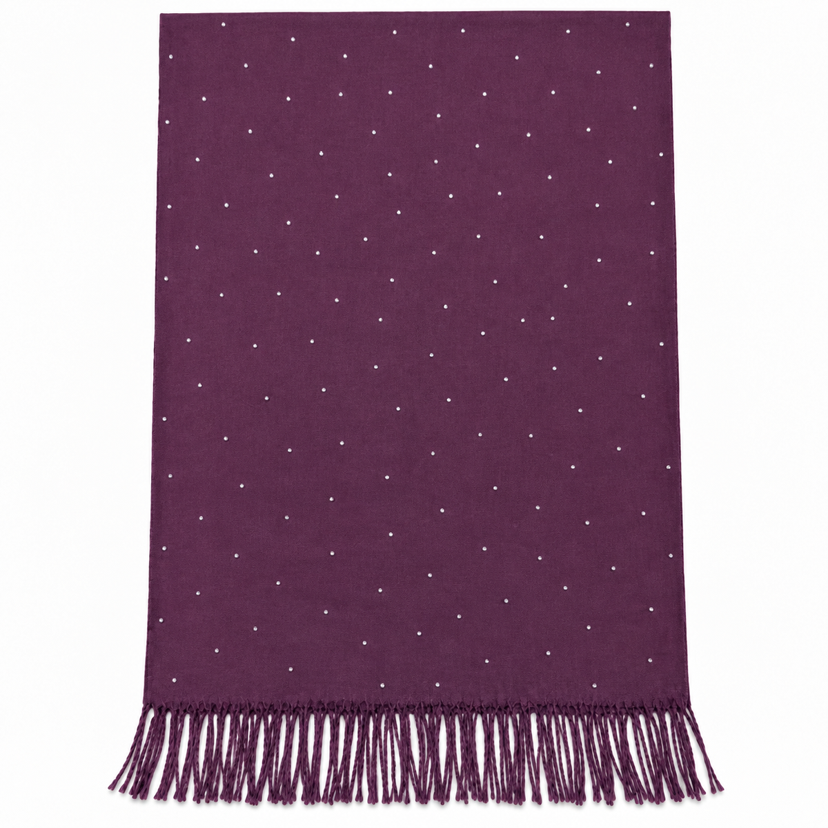 Sciarpa Donna con Punti Luce e Frange