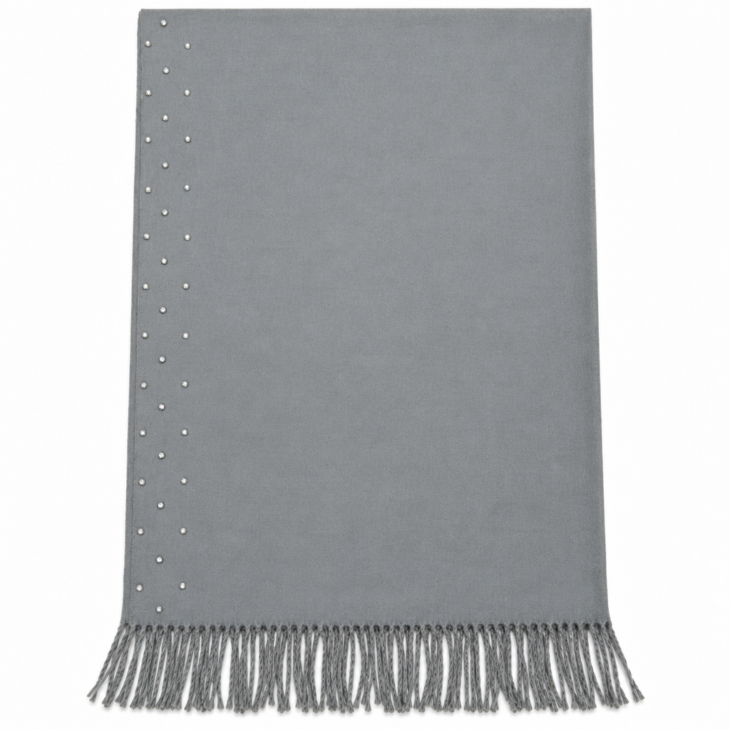 Sciarpa Donna con Perle e Frange