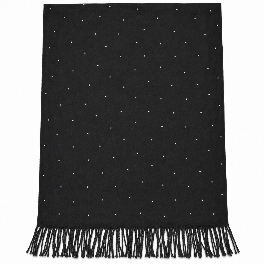 Sciarpa Donna con Punti Luce e Frange
