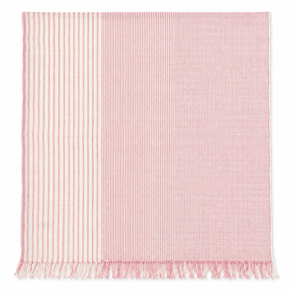 Sciarpa Righe Progressive in Cotone 70 × 160 cm 18-1 Milano
