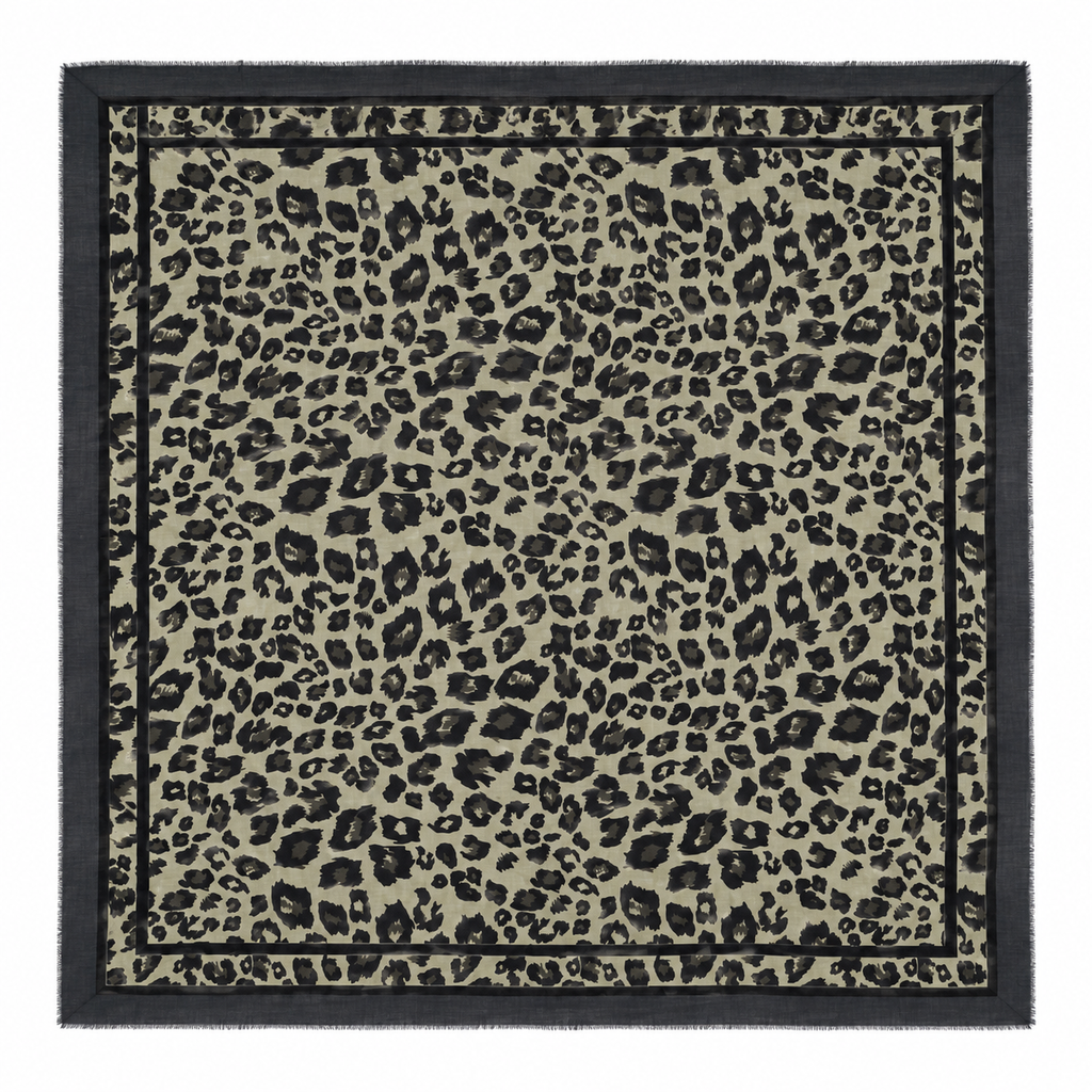 Sciarpa Leopard Chic in Poliestere 90 × 190 cm Lizas