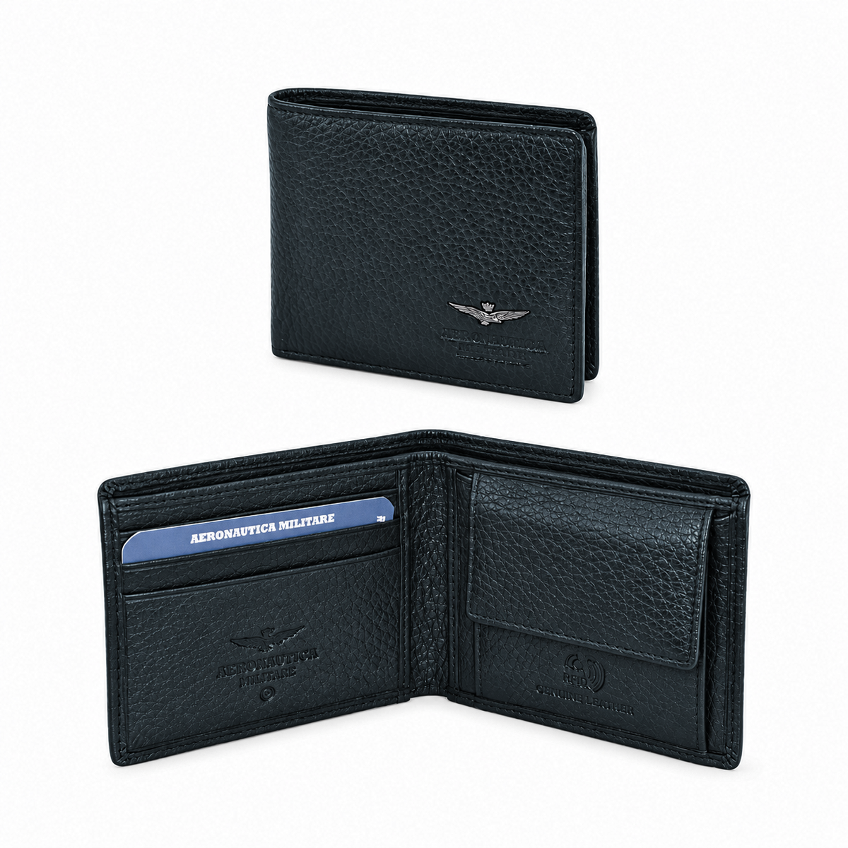 Portafoglio Piccolo uomo Aeronautica Militare AM180 Soft in Vera Pelle