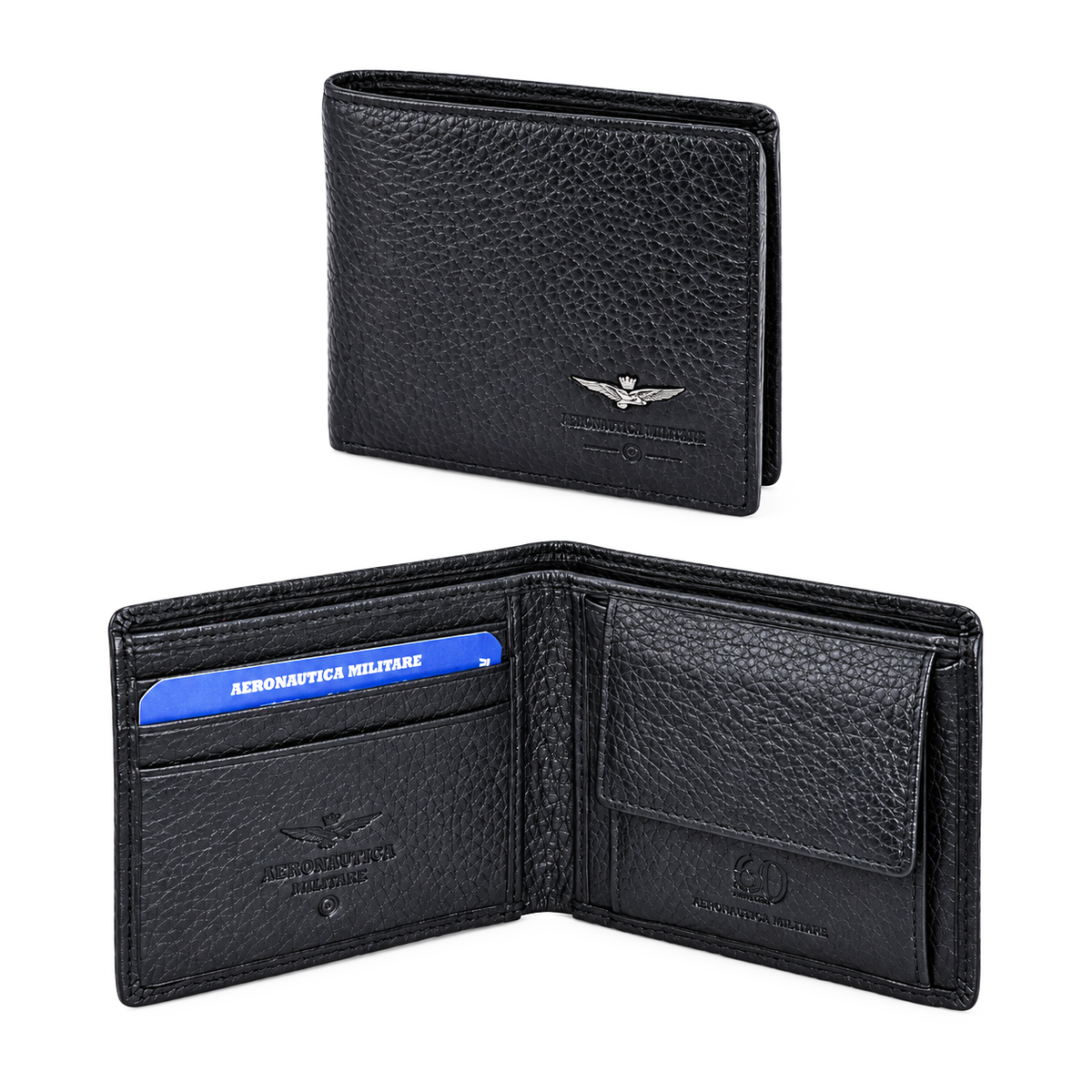 Portafoglio Piccolo uomo Aeronautica Militare AM180 Soft in Vera Pelle