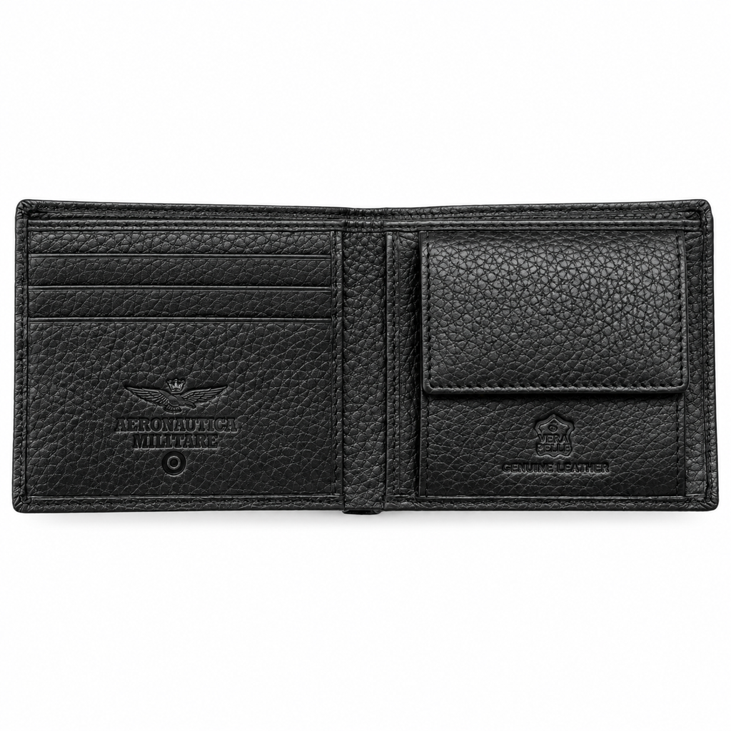 Portafoglio Piccolo uomo Aeronautica Militare AM180 Soft in Vera Pelle