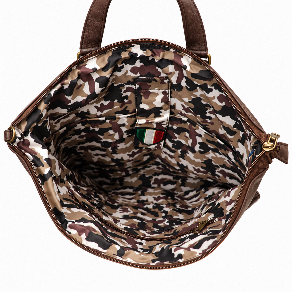 Borsa Portacasco uomo Aeronautica Militare AM473 Pilot in Vera Pelle