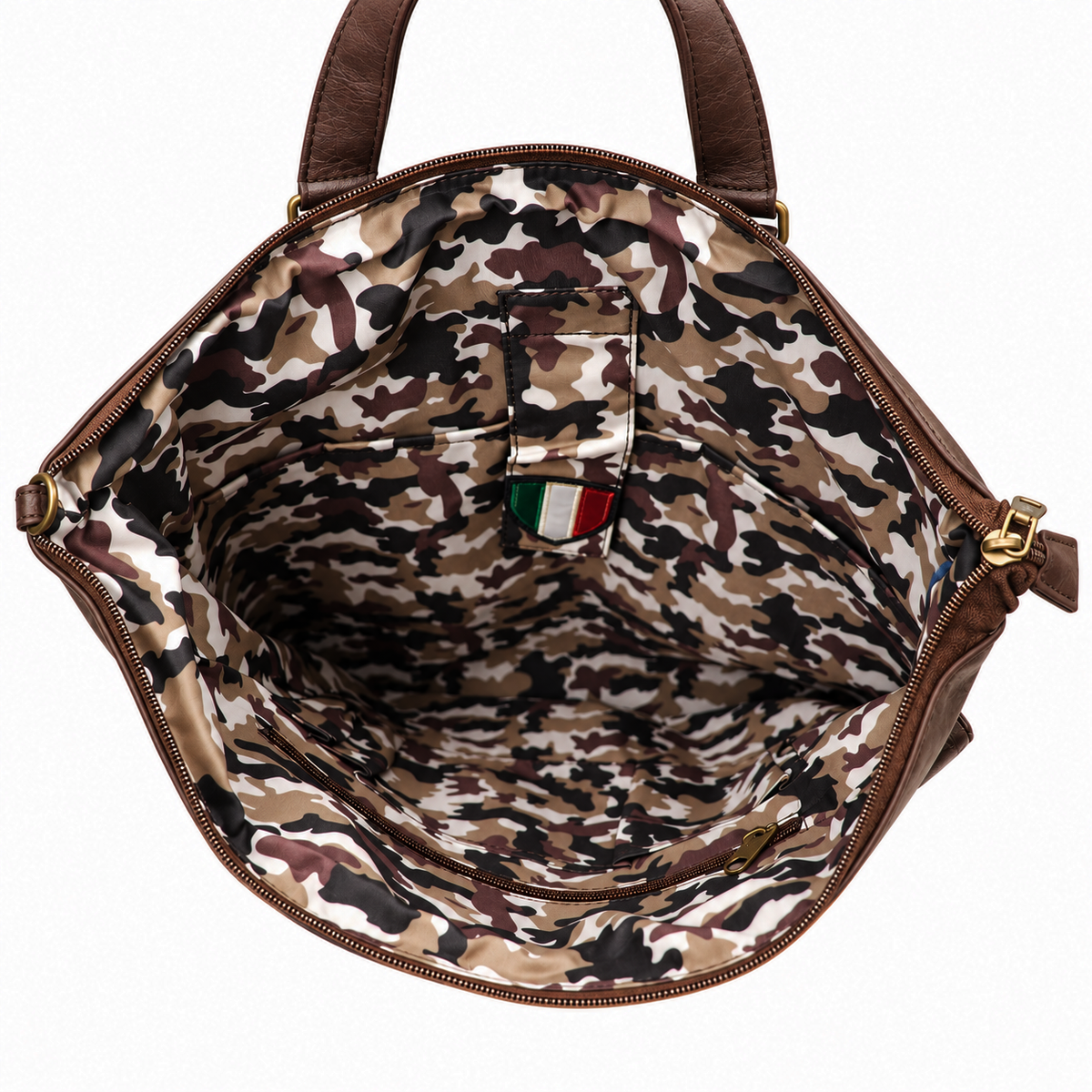 Borsa Portacasco uomo Aeronautica Militare AM473 Pilot in Vera Pelle