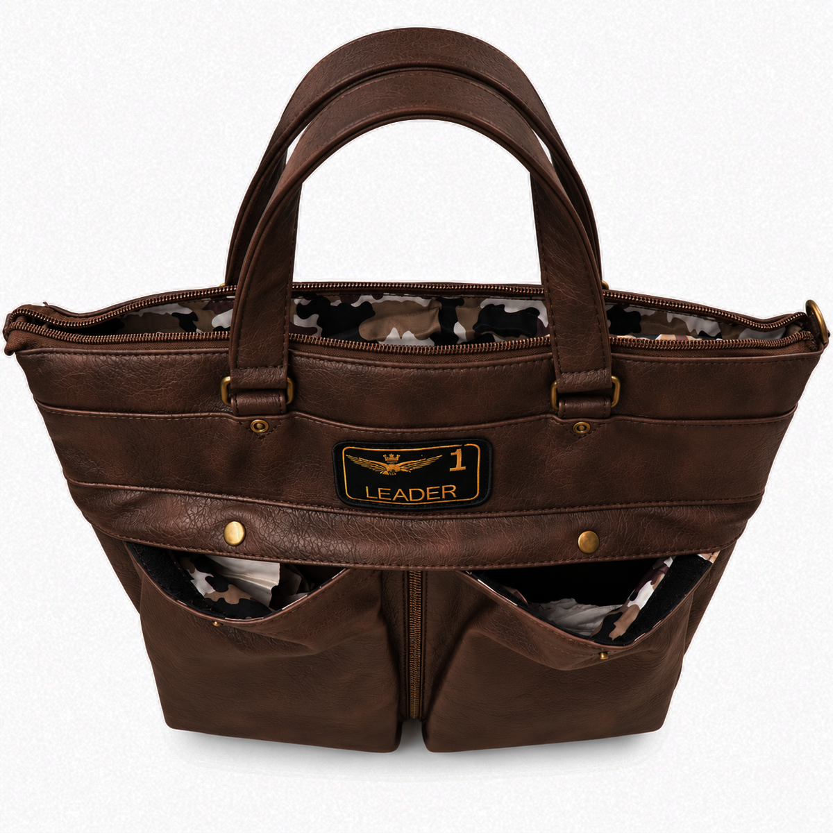 Borsa Portacasco uomo Aeronautica Militare AM473 Pilot in Vera Pelle