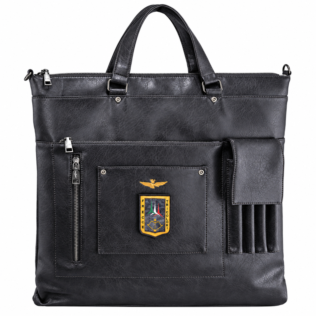 Borsa Portacasco uomo Aeronautica Militare AM473 Pilot in Vera Pelle