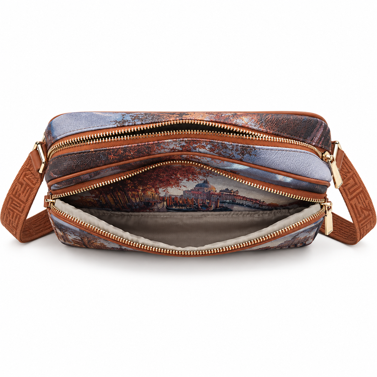 Borsa a tracolla Ynot Yes bag stampa Londra