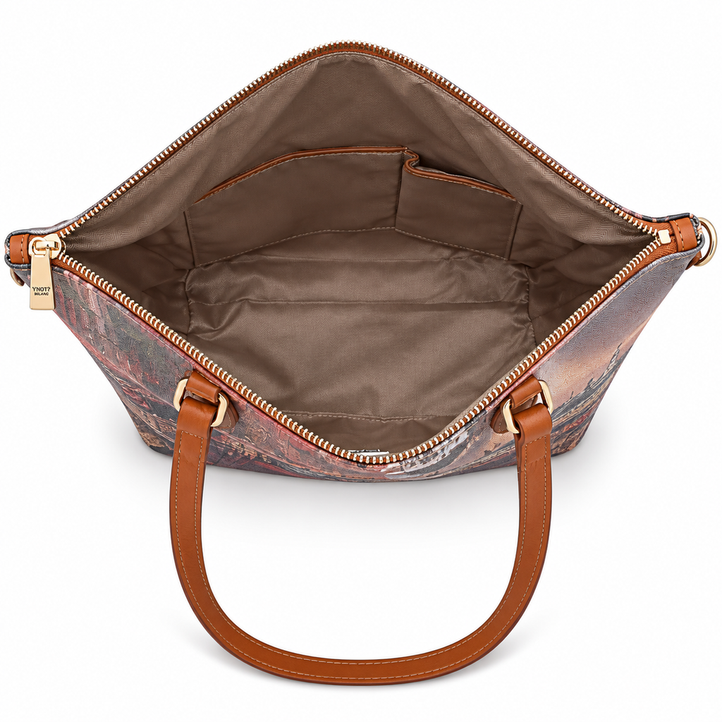Borsa a spalla Ynot Yes bag stampa Venezia