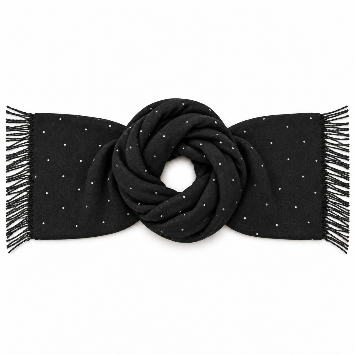 Sciarpa Donna con Punti Luce e Frange