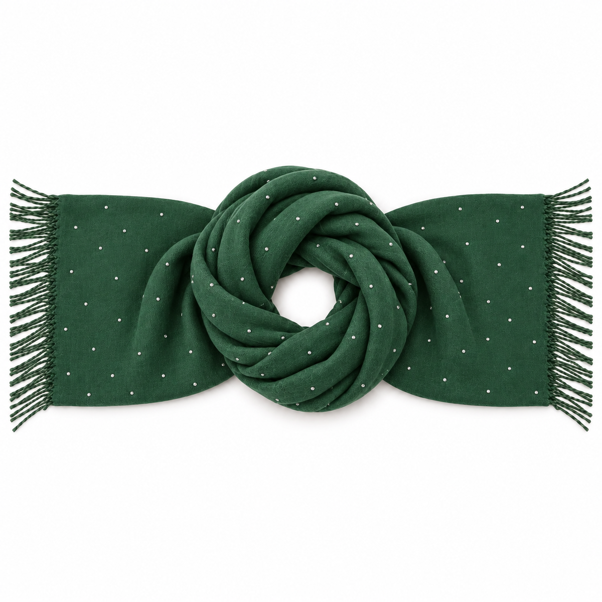 Sciarpa Donna con Punti Luce e Frange