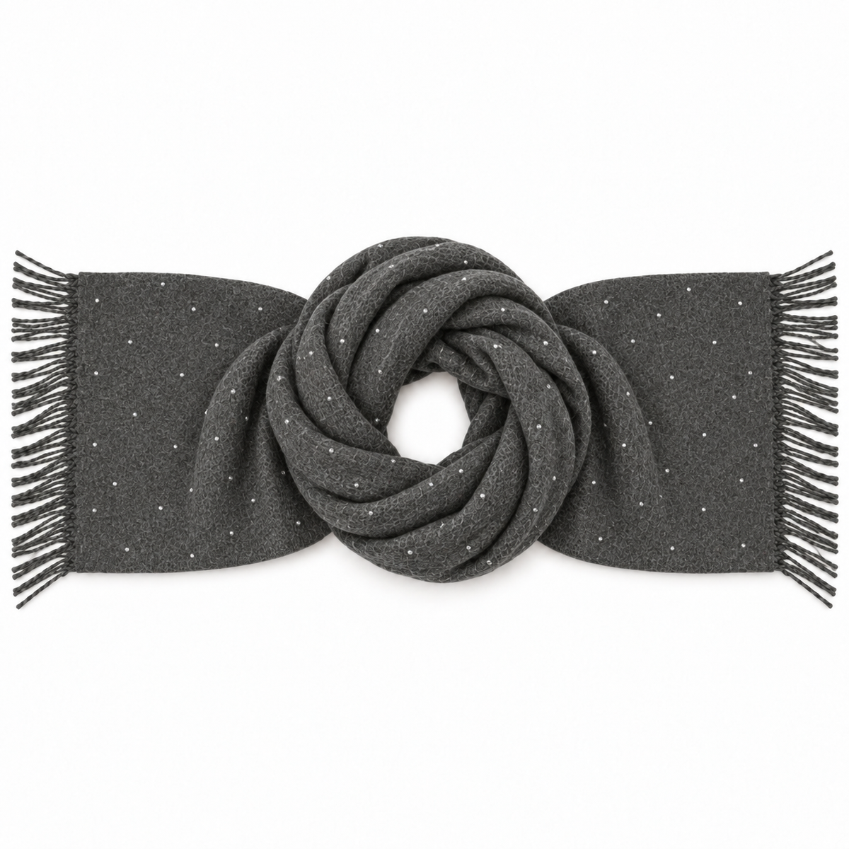 Sciarpa Donna con Punti Luce e Frange