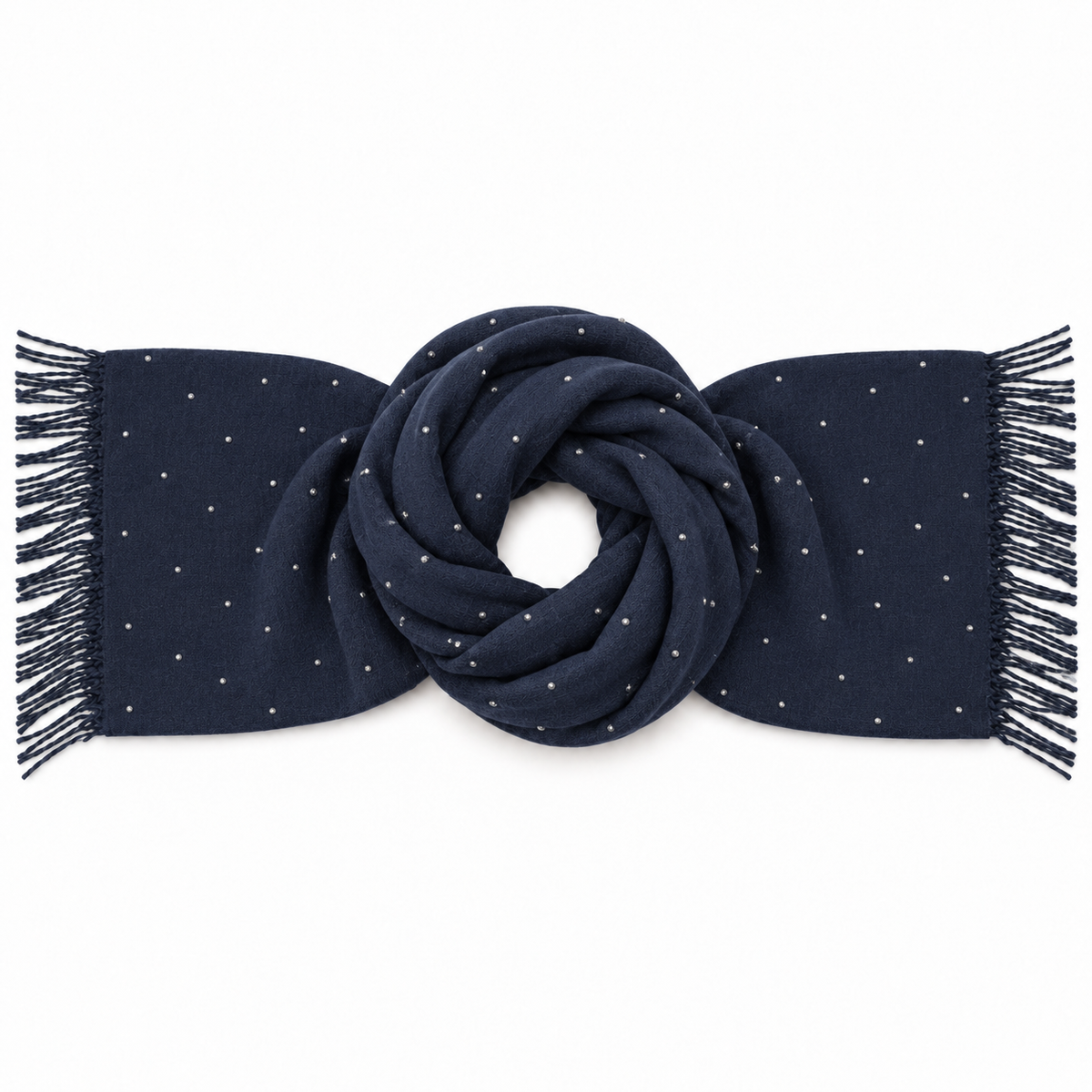 Sciarpa Donna con Punti Luce e Frange