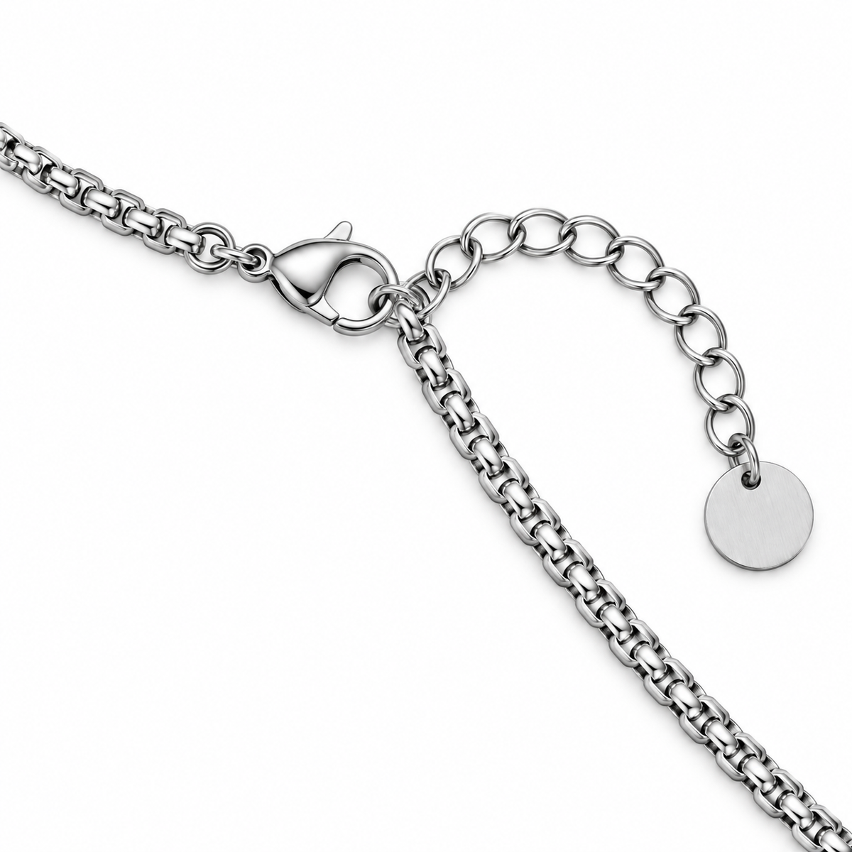 Collana Uomo con croce zingrinata rosè in acciaio inox