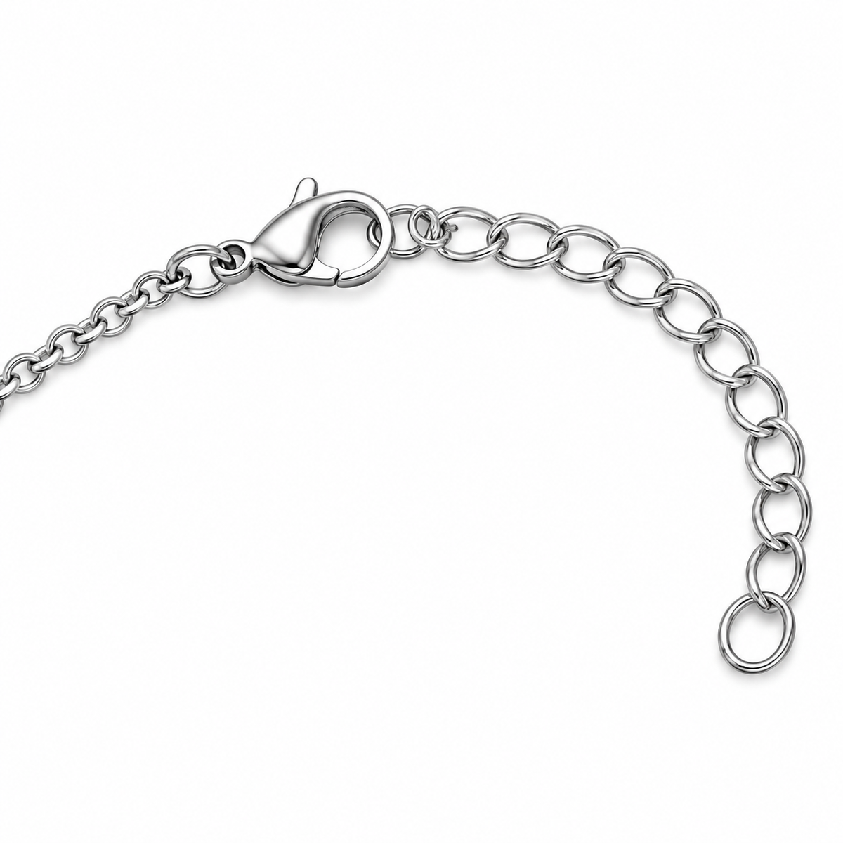 Collana Uomo con croce imbrunita e 4 zirconi neri in acciaio inox