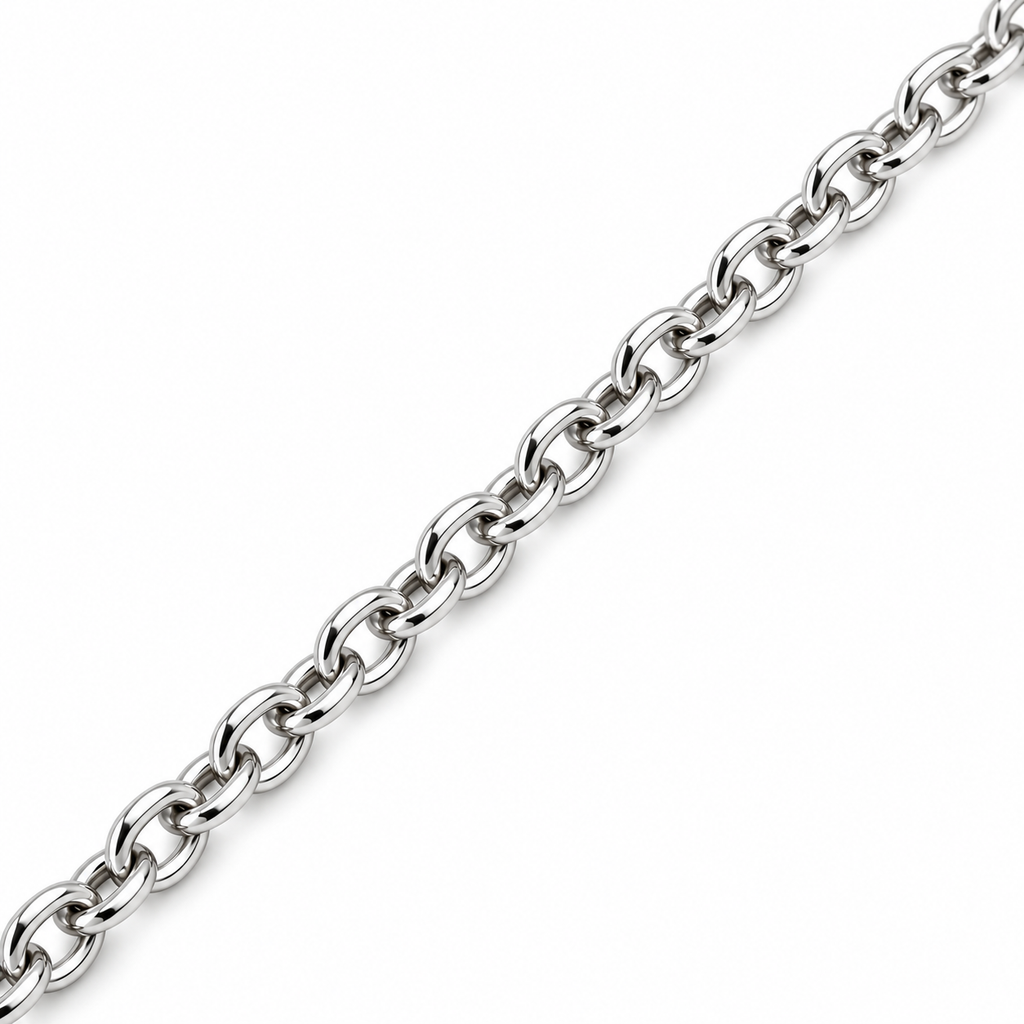 Collana Uomo con croce imbrunita e 4 zirconi neri in acciaio inox