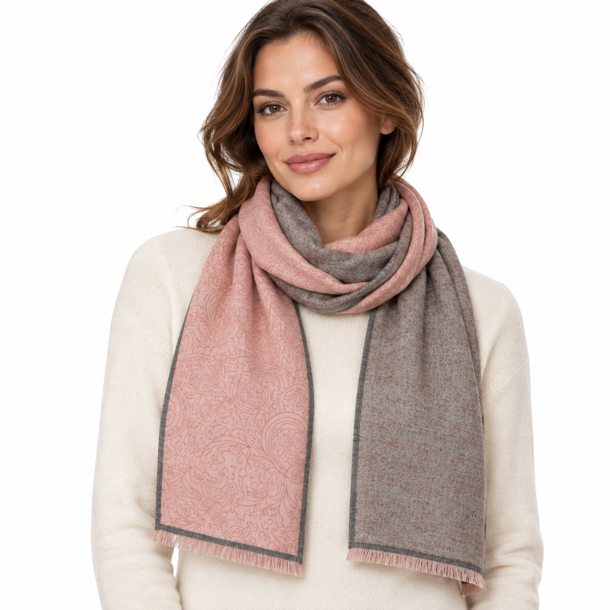 Sciarpa Coveri Double Face in Poliestere 90 × 190 cm