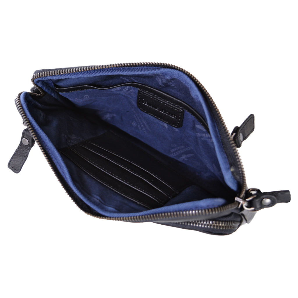 Pochette/Tracolla Aeronautica Militare AM356 Vintage in Vera pelle