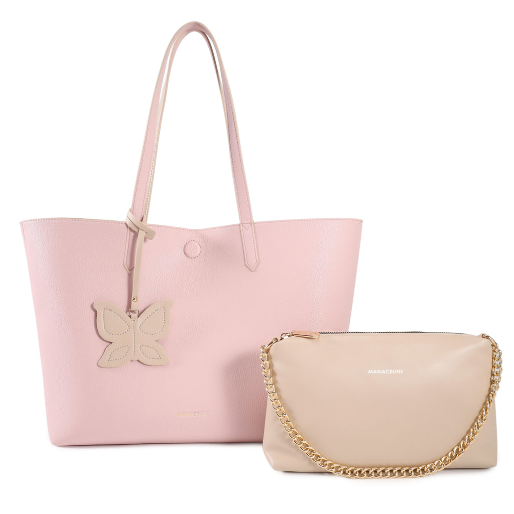 Borsa a spalla reversibile con mini bag estraibile Elettra - Maria Celine