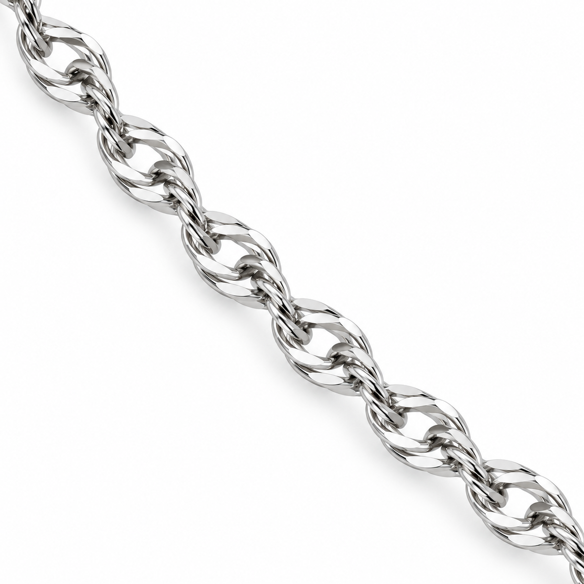 Collana Croce Floreale e pietre in Argento 925