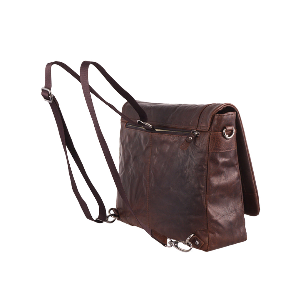 Cartella Messenger Aeronautica Militare AM350 Vintage in Vera Pelle