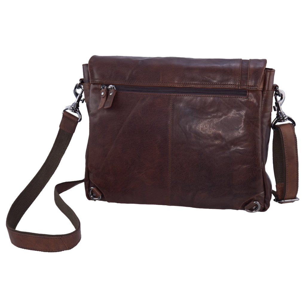 Cartella Messenger Aeronautica Militare AM350 Vintage in Vera Pelle