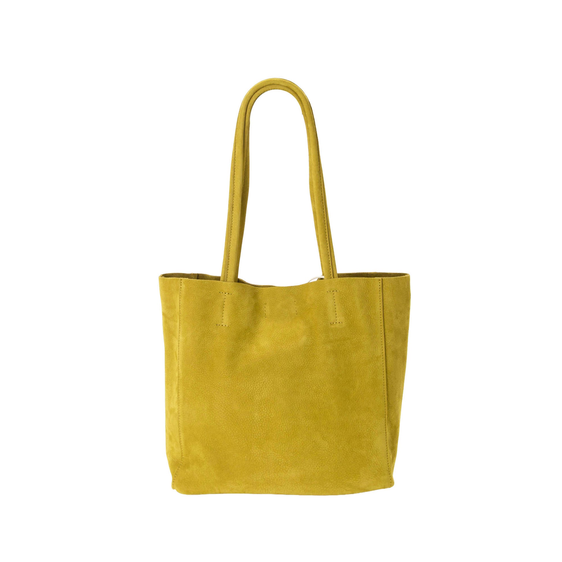 Shopper media in pelle Nabuk Pelletteria Veneta Campo in vera pelle