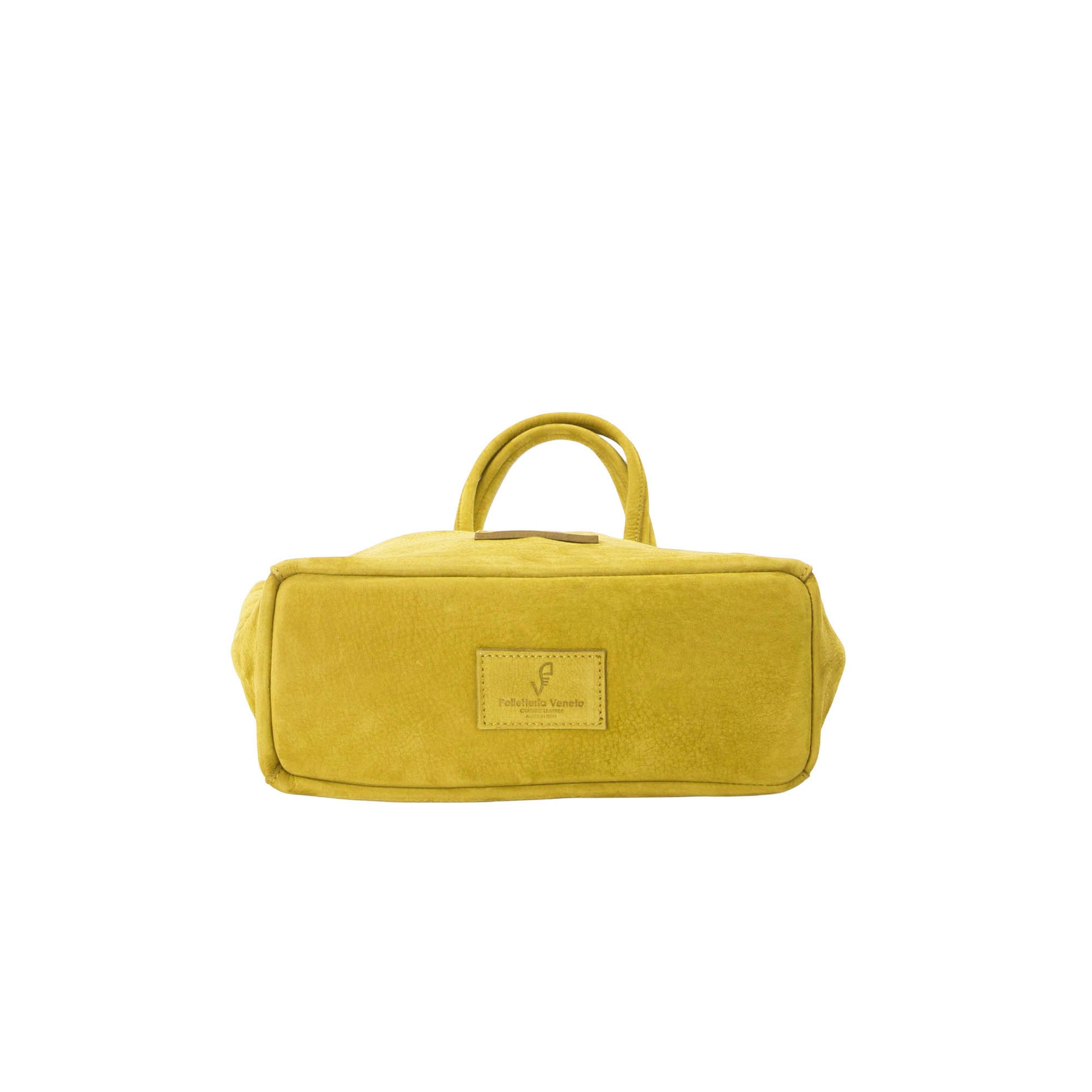 Shopper media in pelle Nabuk Pelletteria Veneta Campo in vera pelle