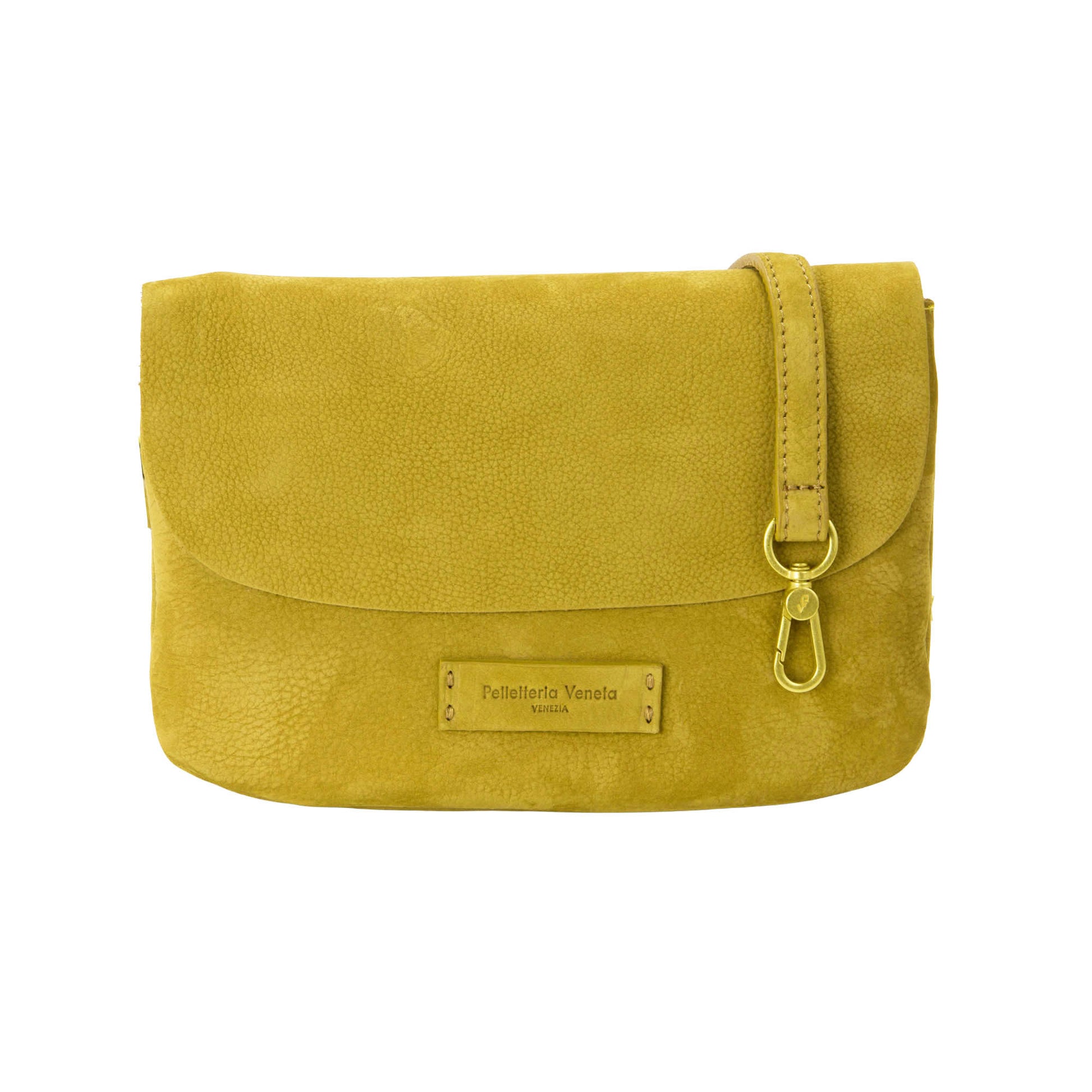 Borsa a tracolla mini in pelle Nabuk Pelletteria Veneta Campo in vera pelle