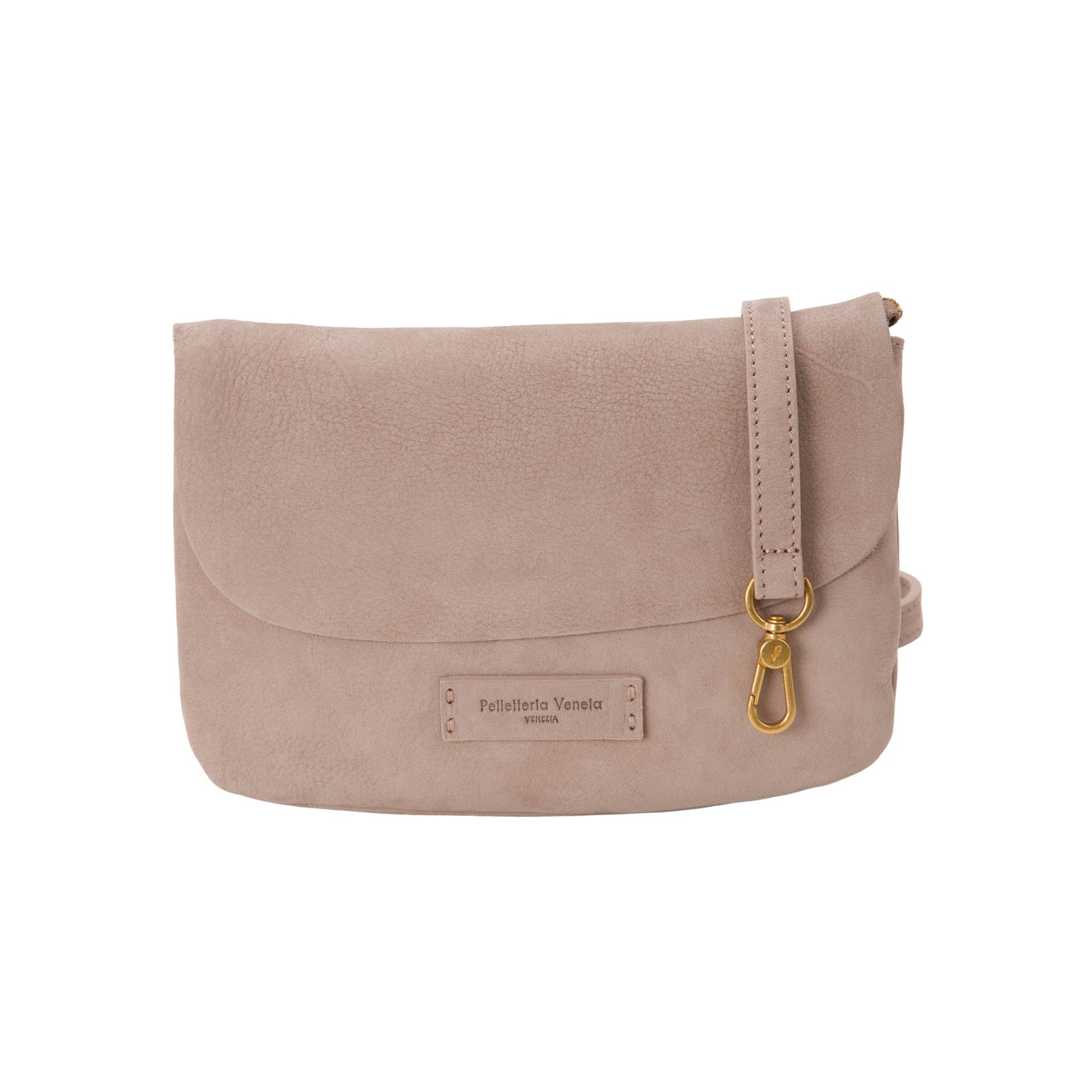 Borsa a tracolla mini in pelle Nabuk Pelletteria Veneta Campo in vera pelle