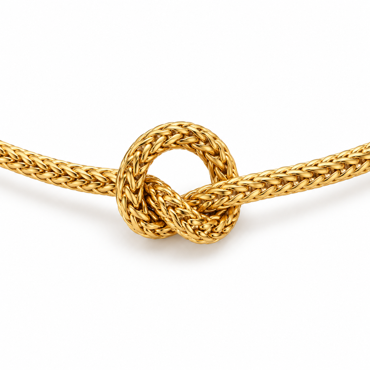 Bracciale nodo intrecciato in acciaio inox