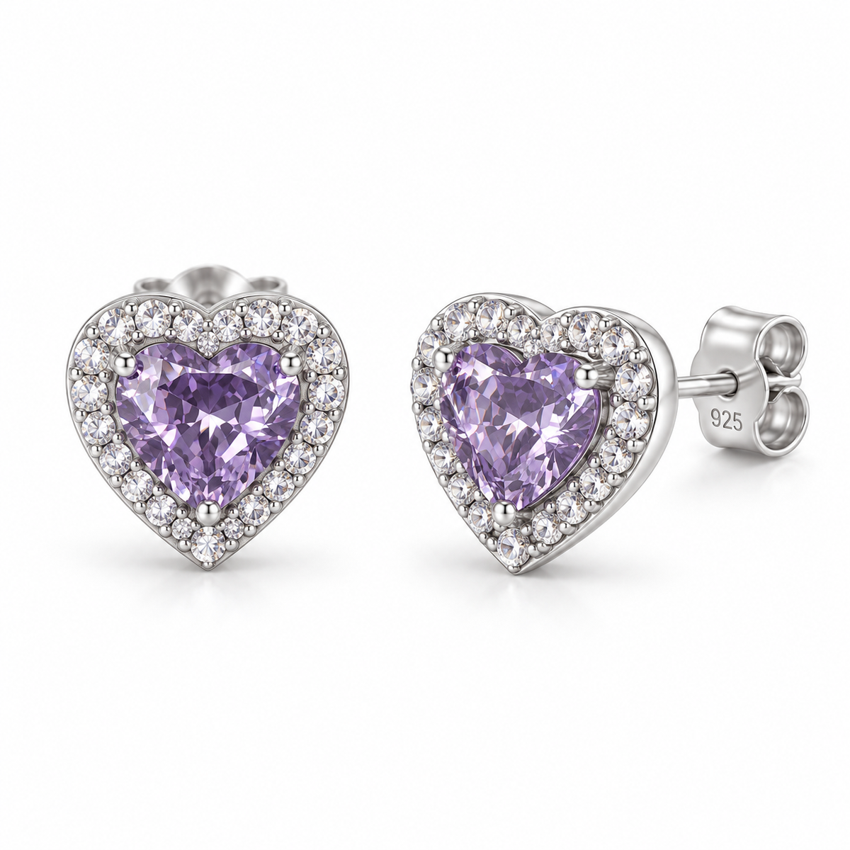 Orecchini Royale Cuore in Argento 925 Rodiato