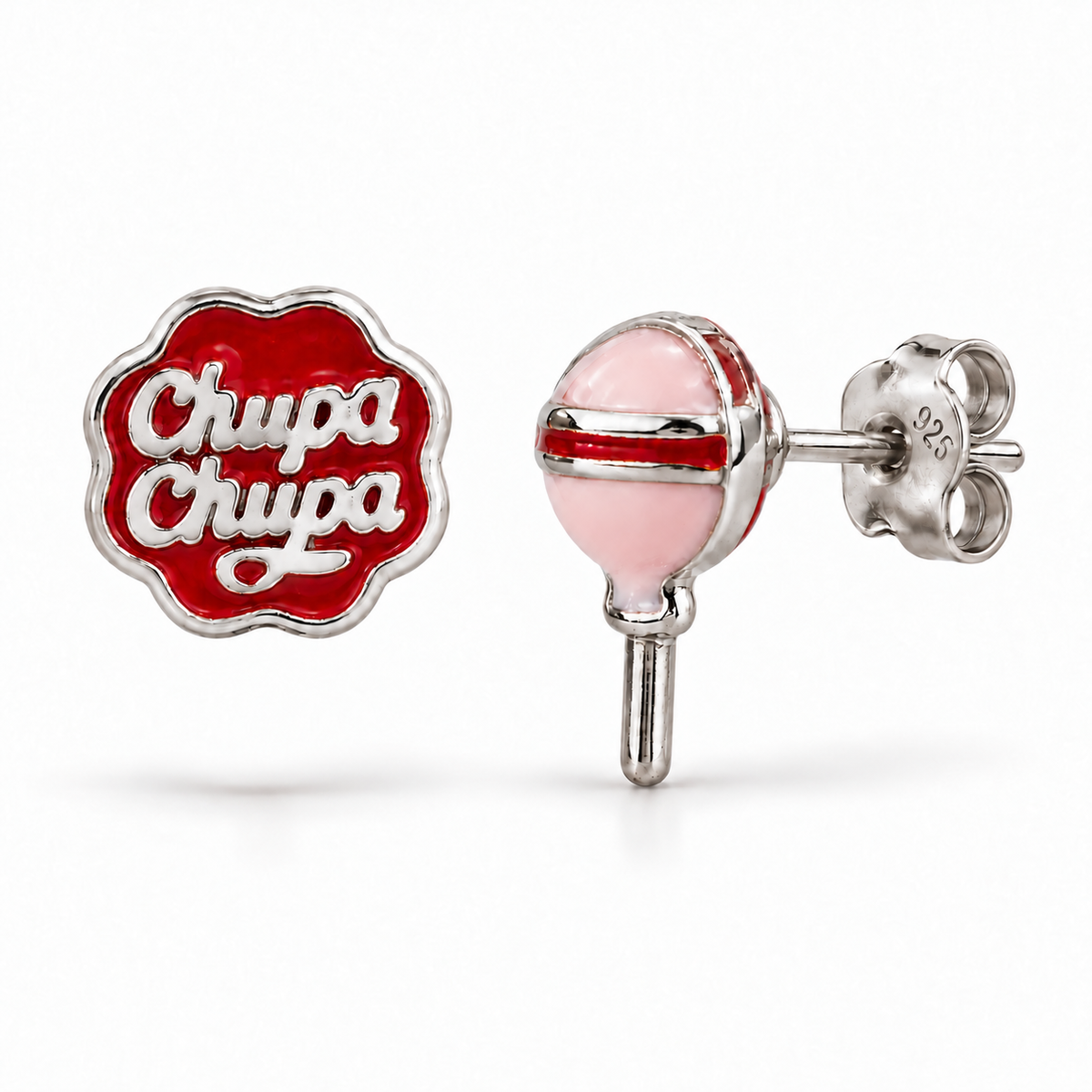 Orecchini Chupa Chupa e Lecca-Lecca in Argento 925 Rodiato