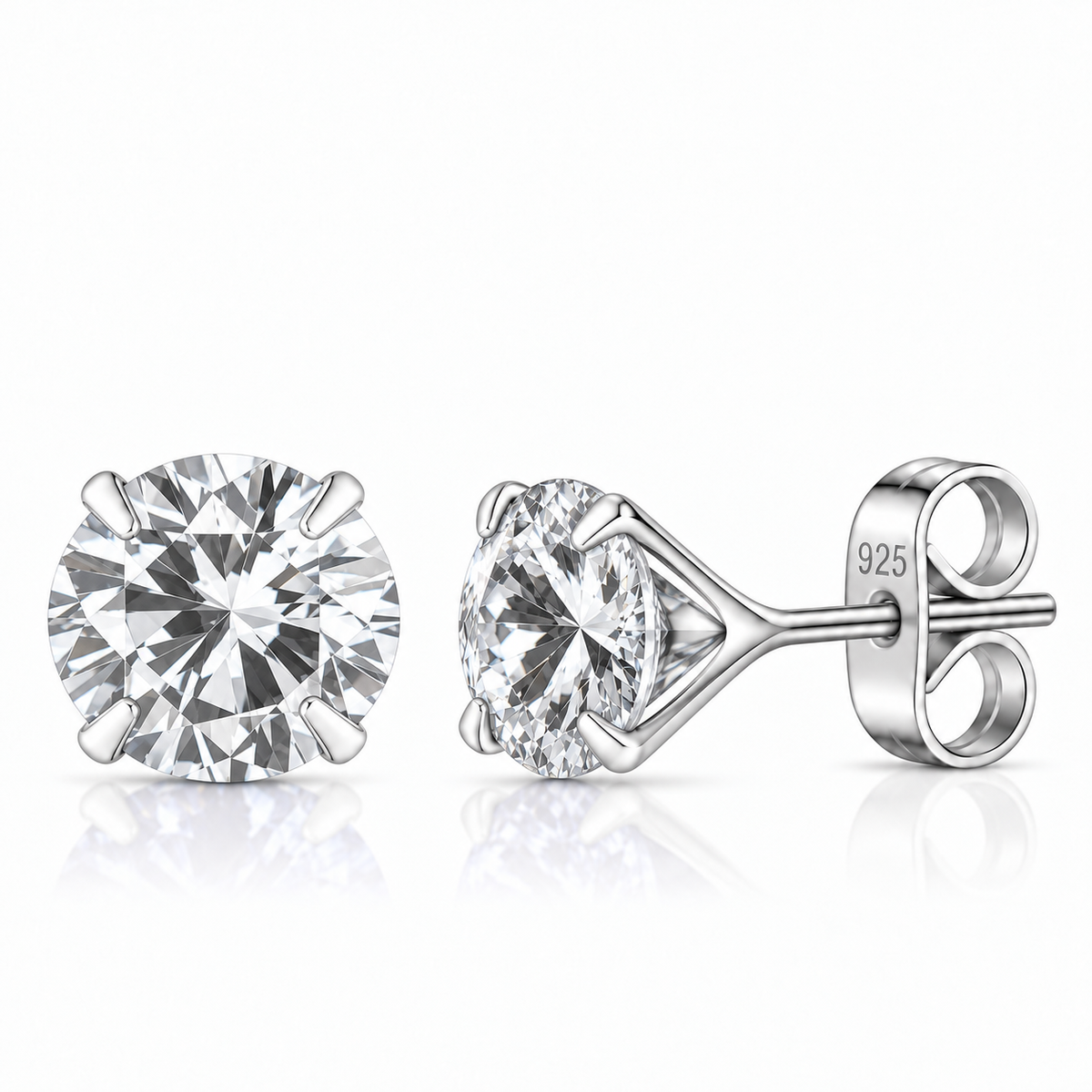 Coppia di orecchini Punto Luce Crystal in Argento 925 in 6 misure