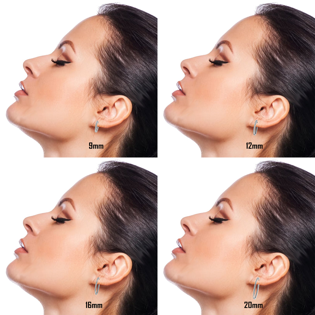 Orecchini a Cerchio liscio in Argento 925 - Les Folies