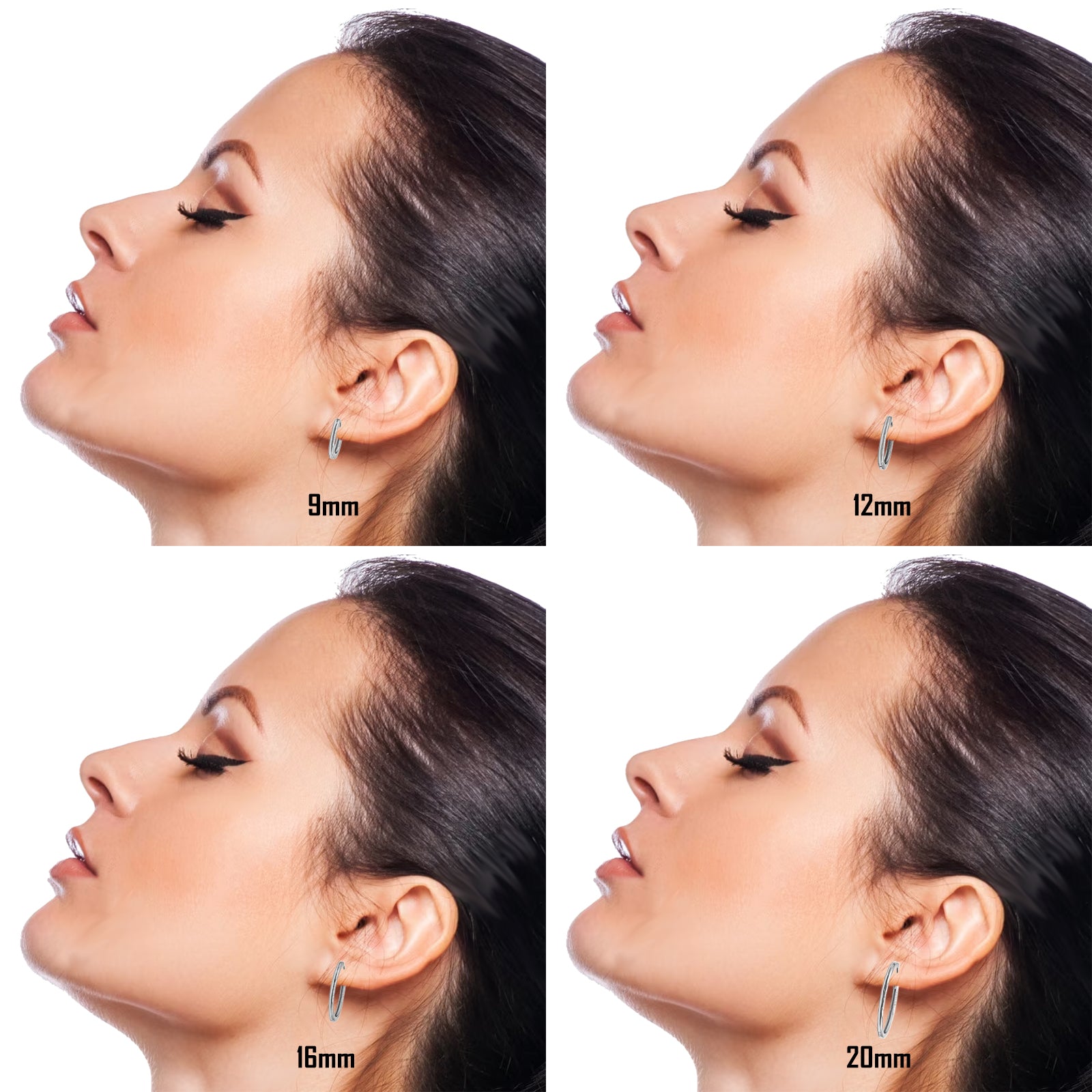 Orecchini a Cerchio liscio in Argento 925 - Les Folies