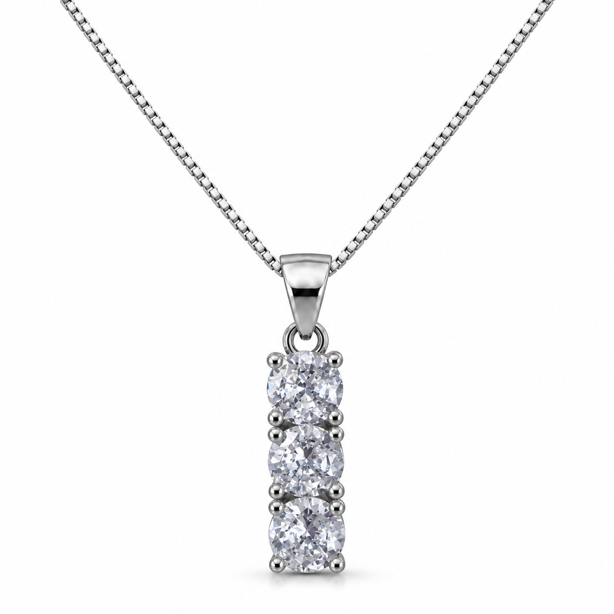 Collana Trilogy in Argento 925