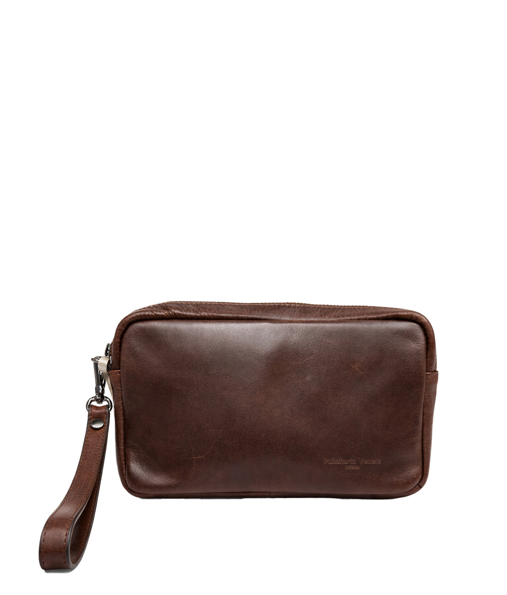 Pochette da uomo Pelletteria Veneta Riccardo in vera pelle
