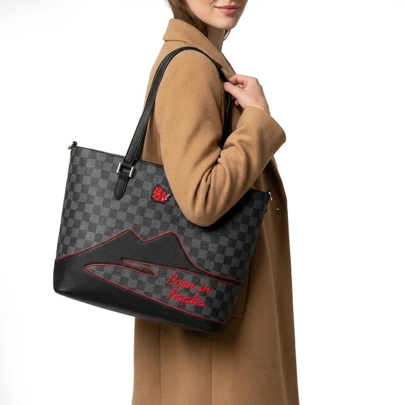 Borsa a spalla Born in Naples B003 R372