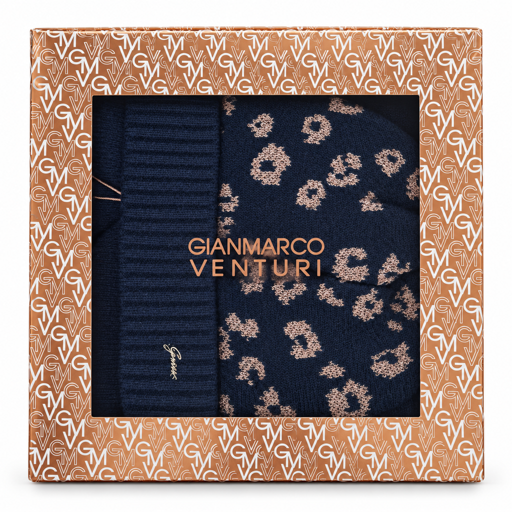 Set Donna Gianmarco Venturi Sciarpa e Cappello Animalier