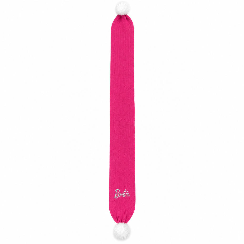Set Barbie in Maglia con Cappello Paraorecchie e Sciarpa con Pompon