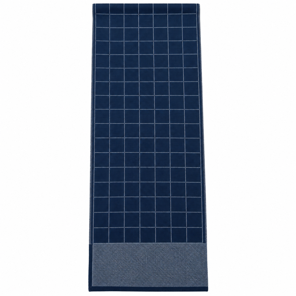 Sciarpa Uomo Reversibile Bicolore con Fantasia a Quadri