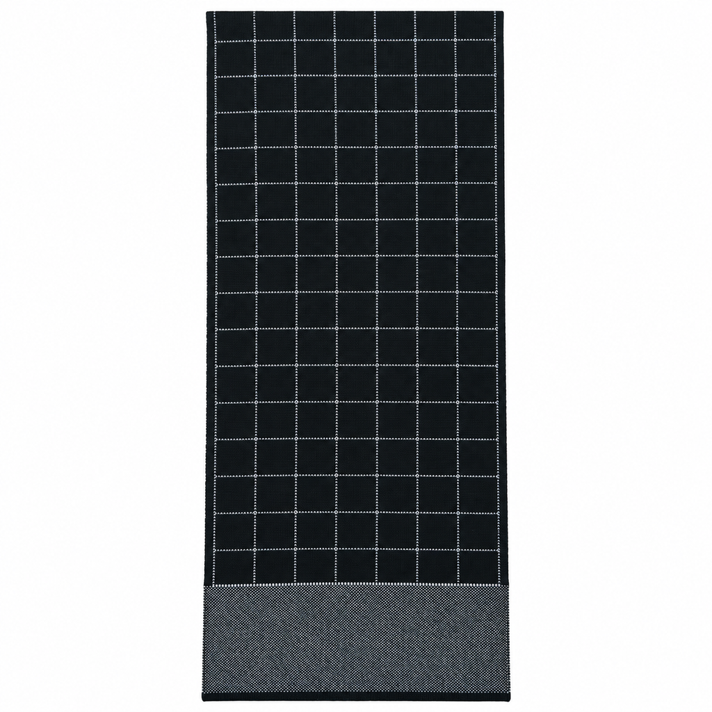 Sciarpa Uomo Reversibile Bicolore con Fantasia a Quadri