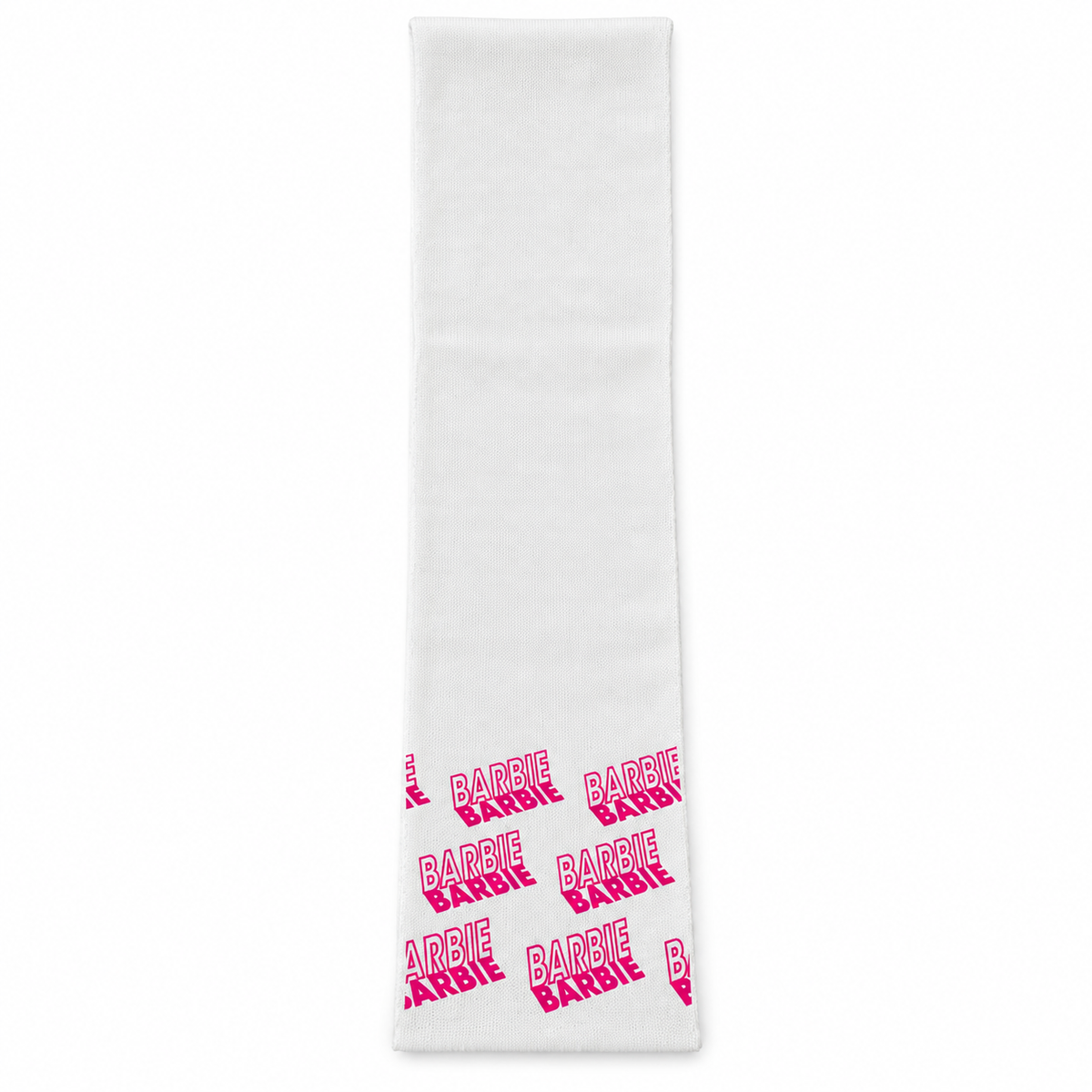 Set Barbie in Maglia con Cappello e Sciarpa a Logo Ripetuto