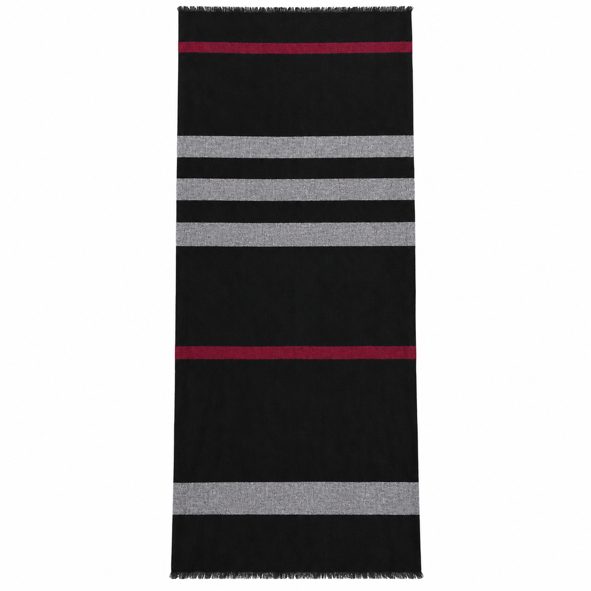 Set Coveri Collection con Sciarpa a Righe e Pochette Fantasia Tartan
