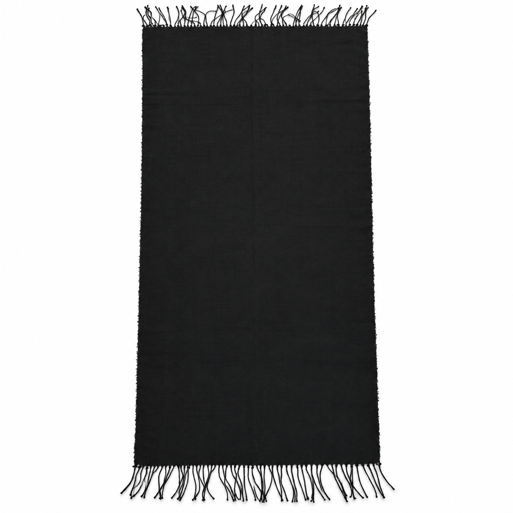 Sciarpa Donna Tinta Unita con Frange