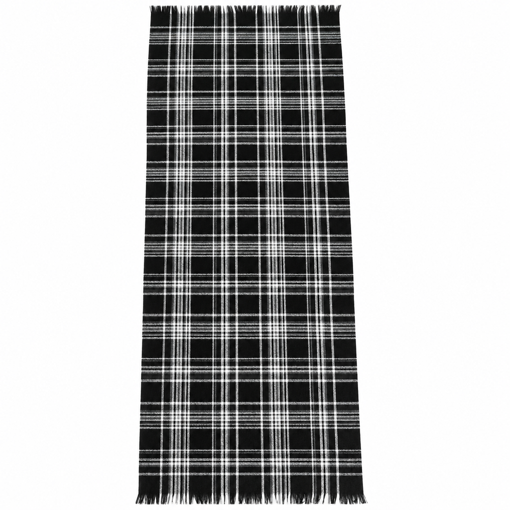 Sciarpa Uomo Fantasia Tartan con Frange