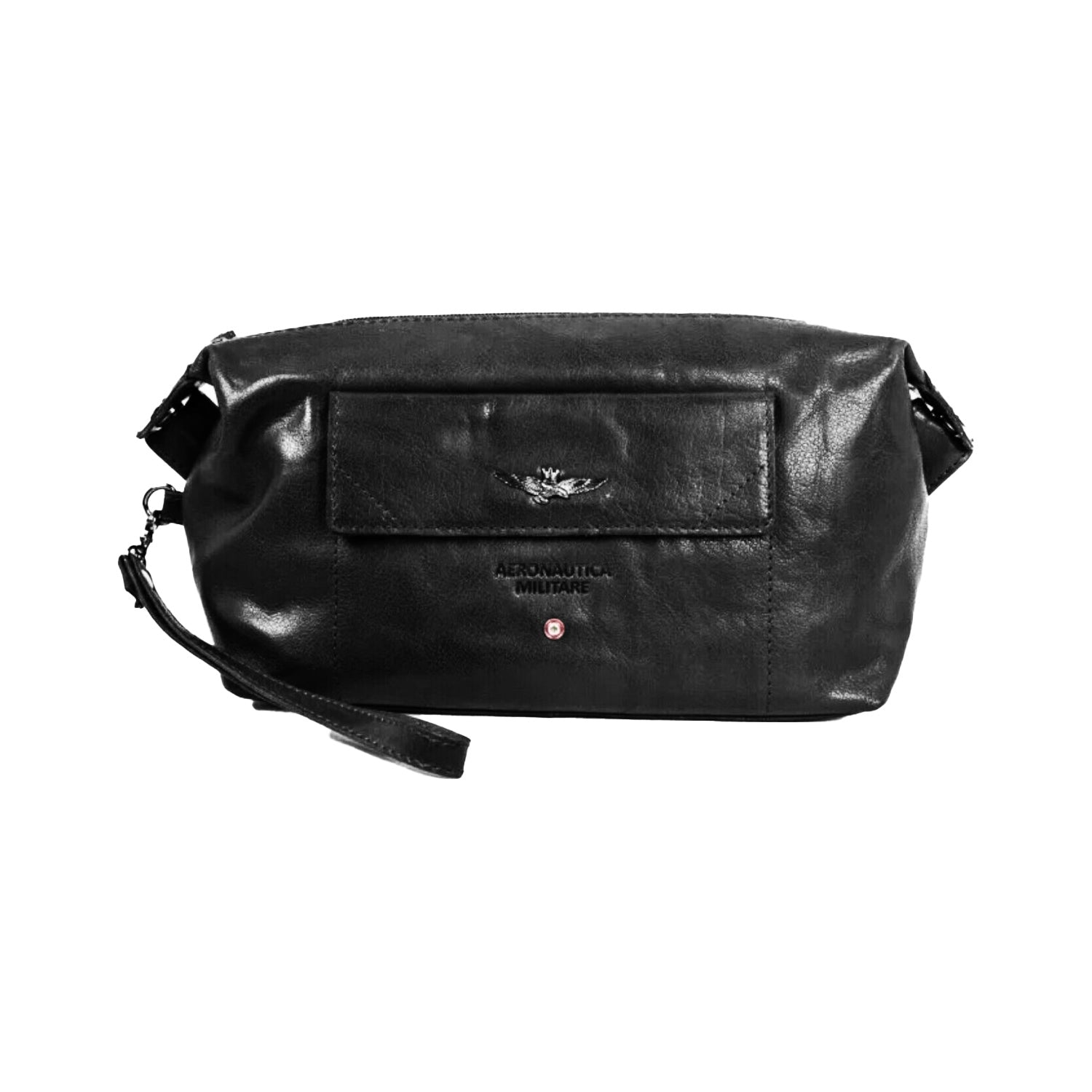 Pochette Necessaire Aeronautica Militare AM300 Vintage in Vera pelle